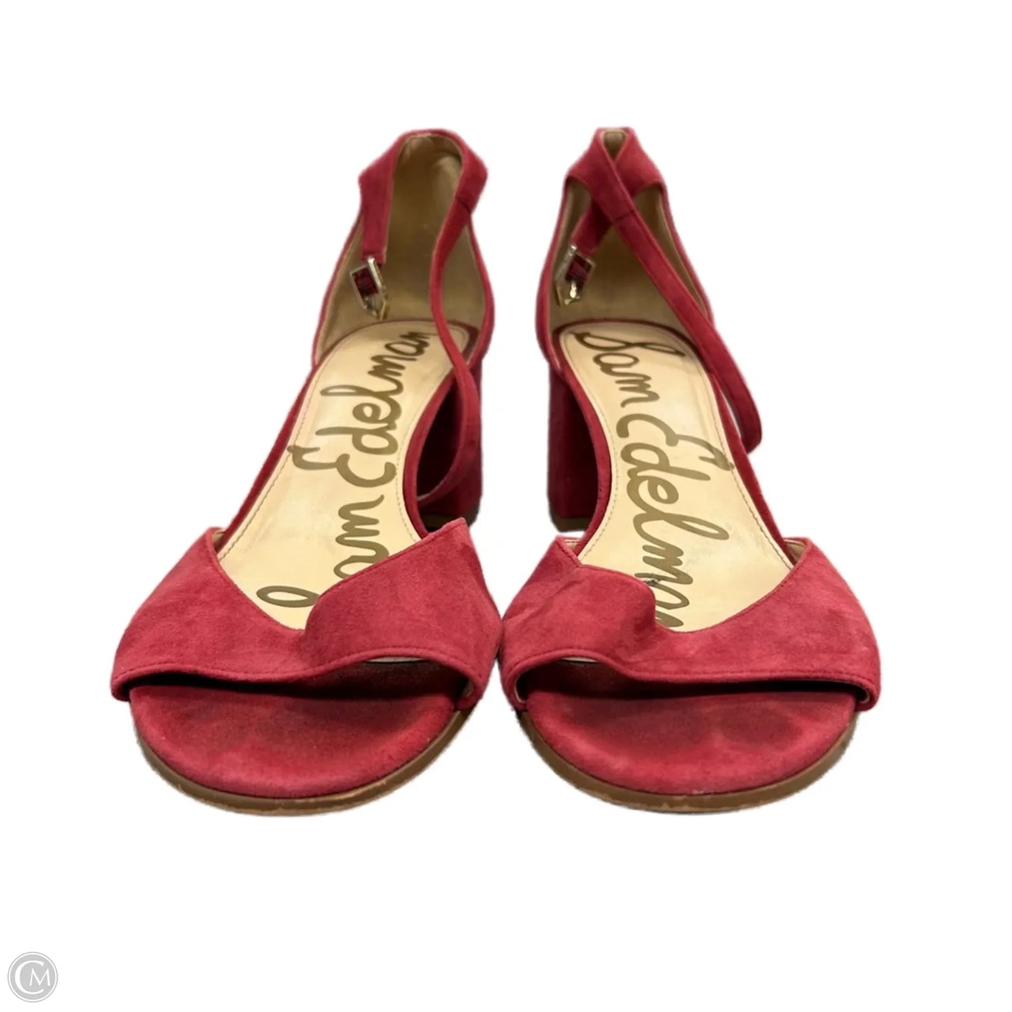 Sandals Heels Block By Sam Edelman In Red, Size: 9.5