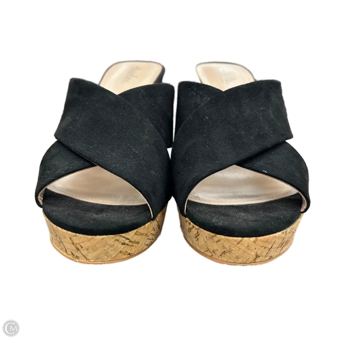 Sandals Heels Wedge By Charles By Charles David In Black, Size: 9.5