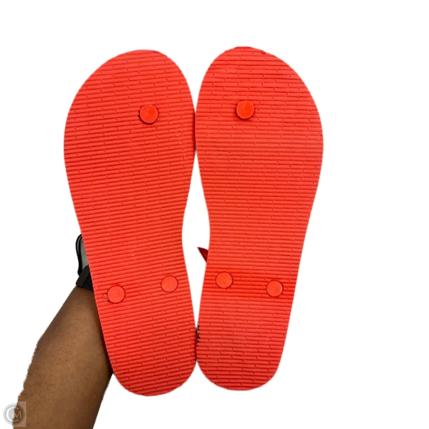 Sandals Flip Flops By Nic In Red & White, Size: 10.5