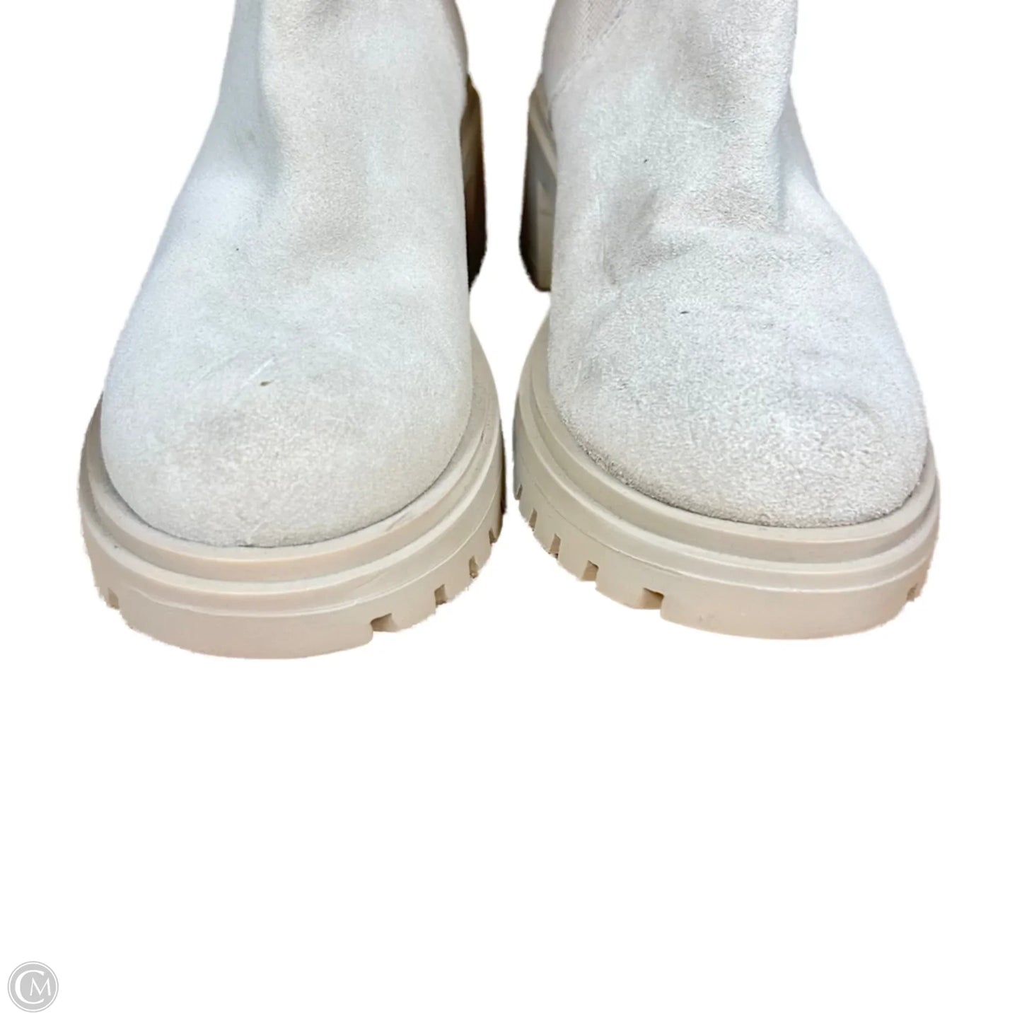 Boots Ankle Heels  In Tan, Size: 10