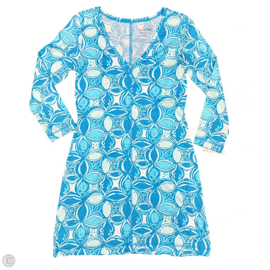 Dress Designer By Lilly Pulitzer In Blue & White, Size: S