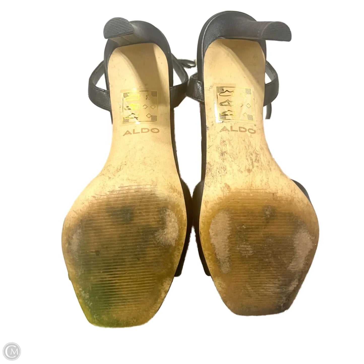 Sandals Heels Stiletto By Aldo In Black, Size: 6