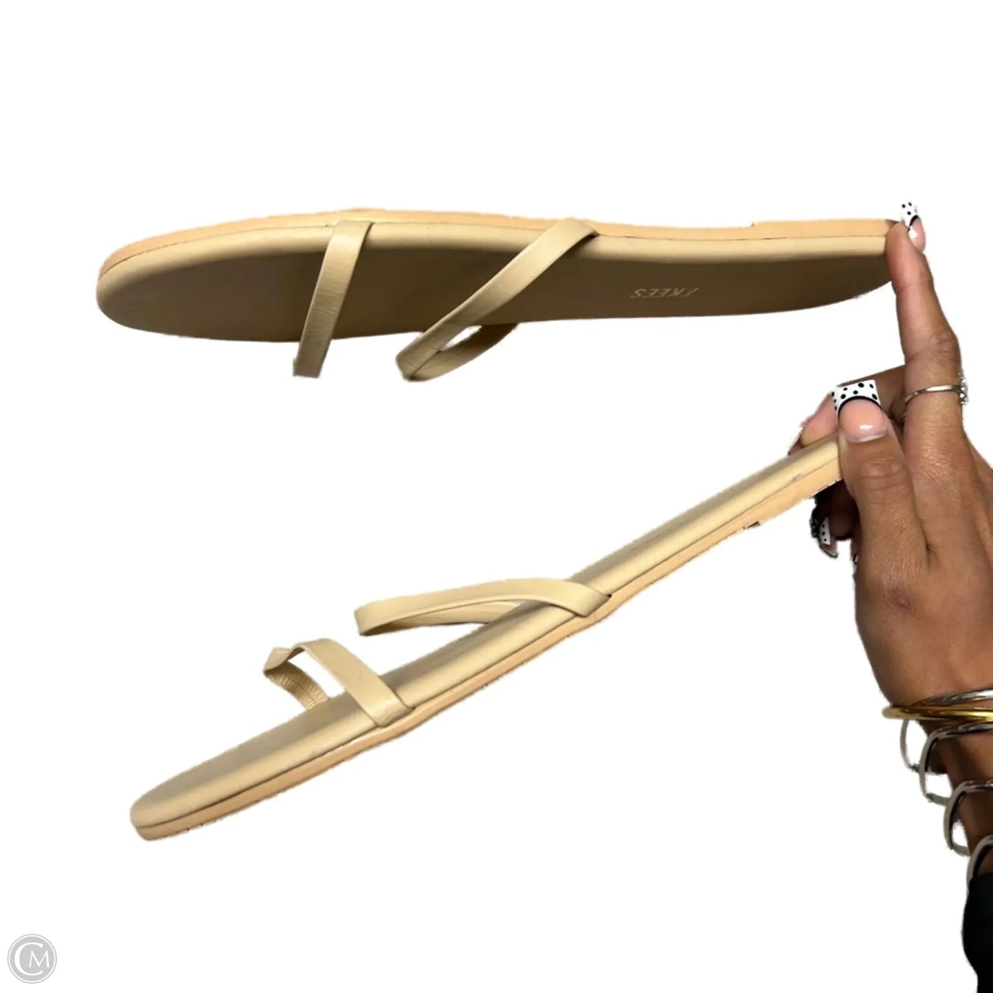 Sandals Flats By Tkees In Tan, Size: 10