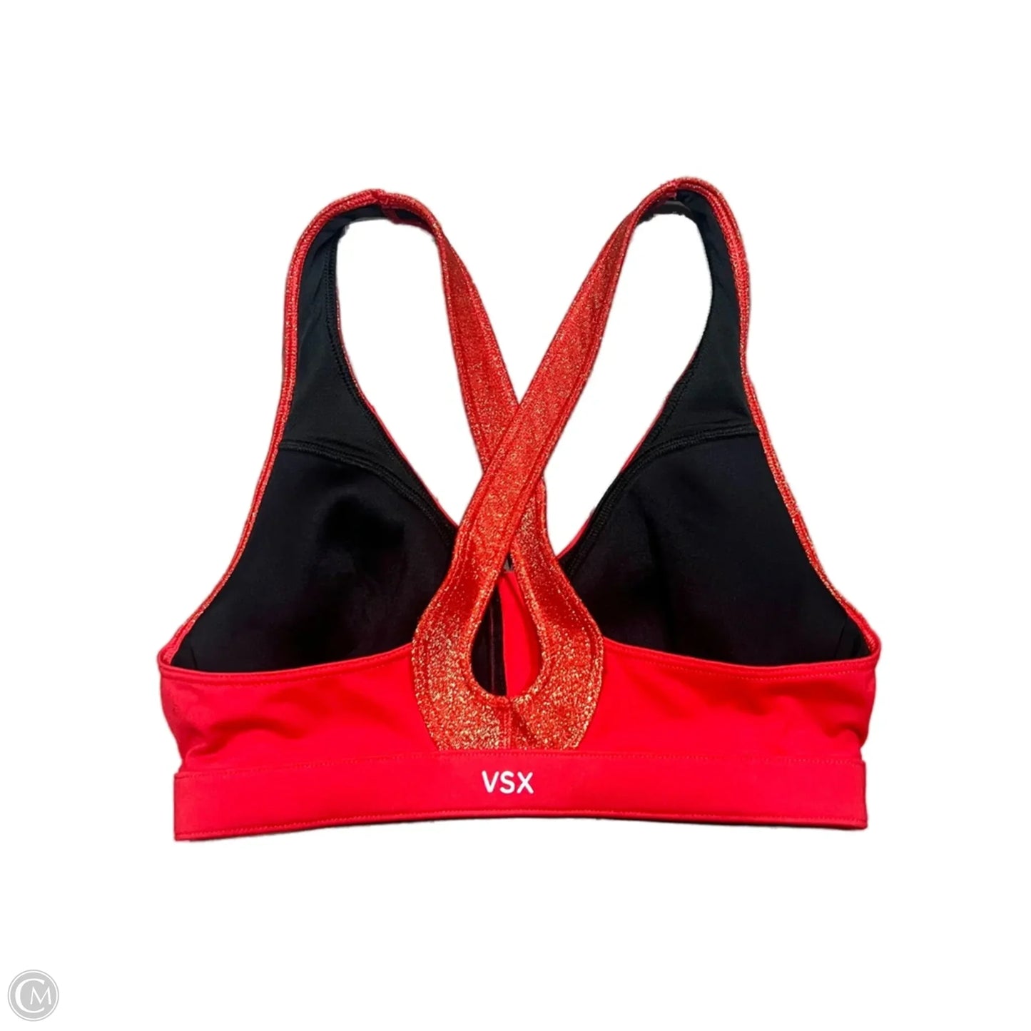 Athletic Bra By Victorias Secret In Gold & Red, Size: Xs