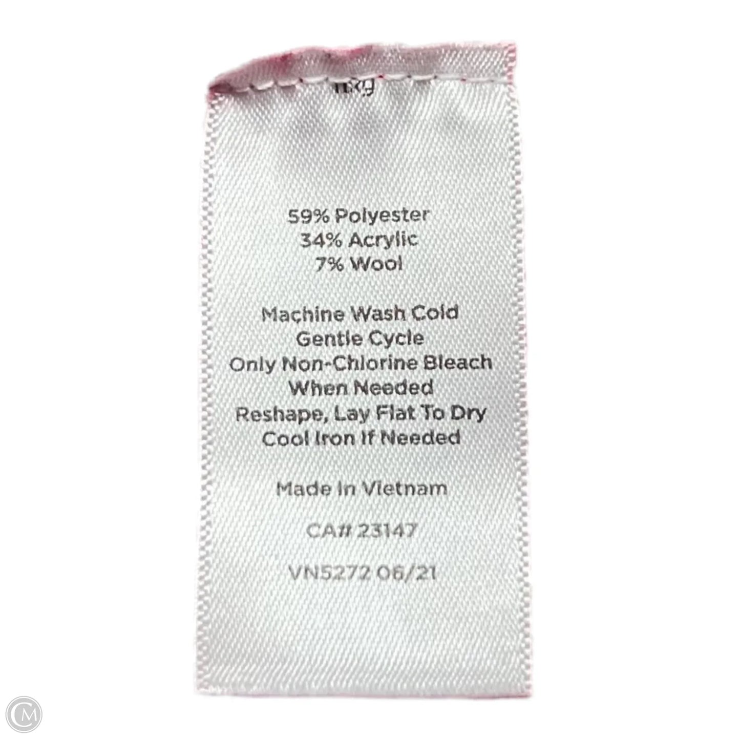 Sweater By Talbots In Red & White, Size: M