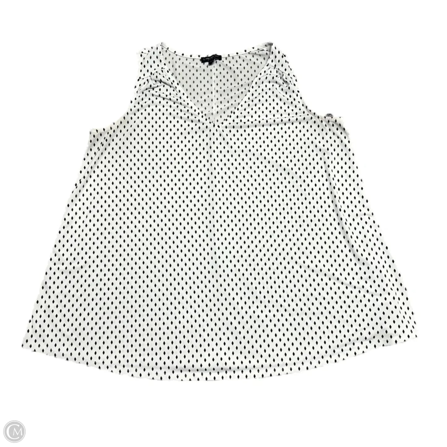 Top Sleeveless By Lane Bryant In White, Size: 1x