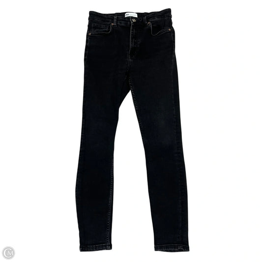 Jeans Skinny By Zara In Black Denim, Size: 8