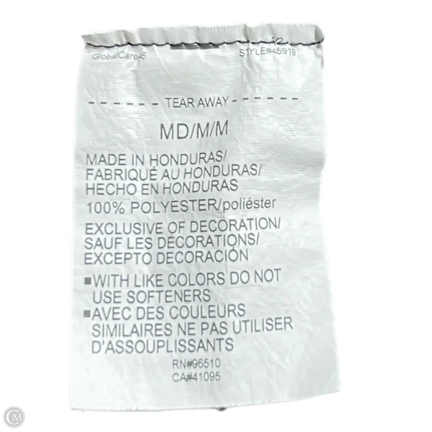 Athletic Top Short Sleeve By Under Armour In Black, Size: M