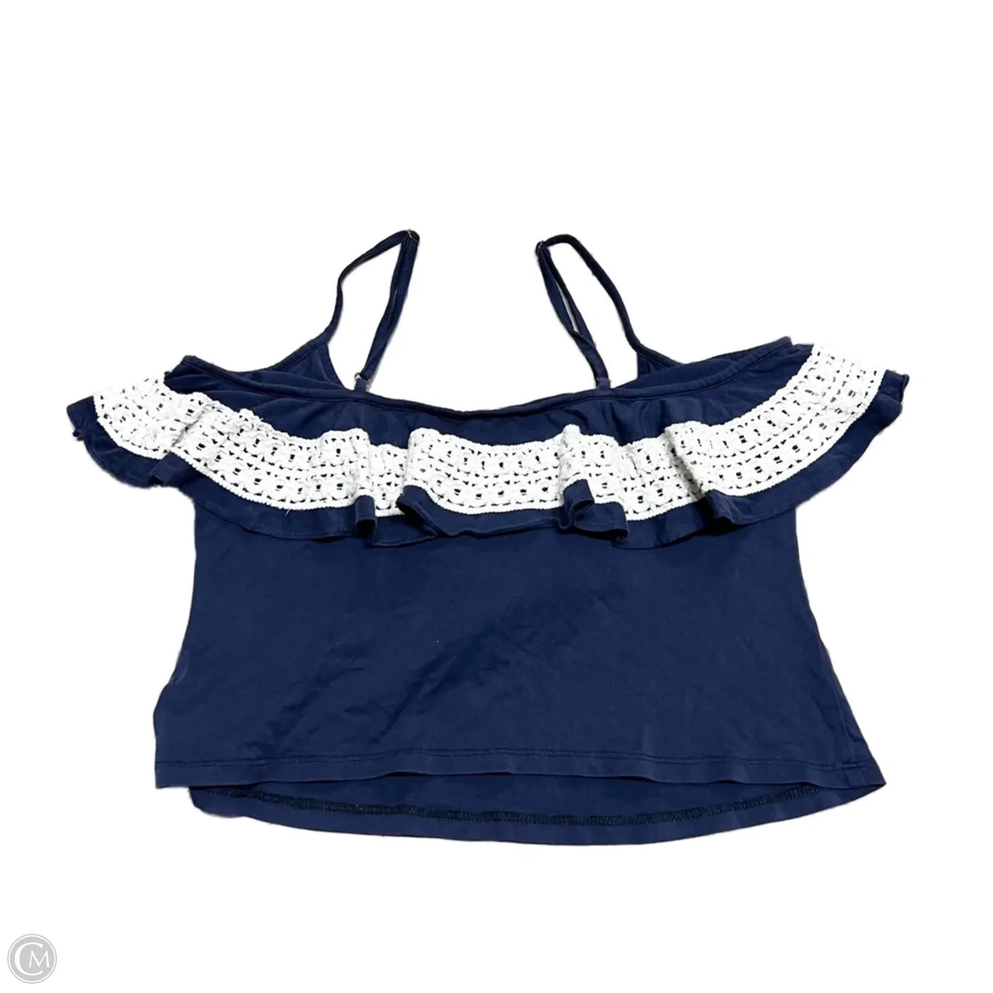 Top Sleeveless Designer By Lilly Pulitzer In Blue & White, Size: S