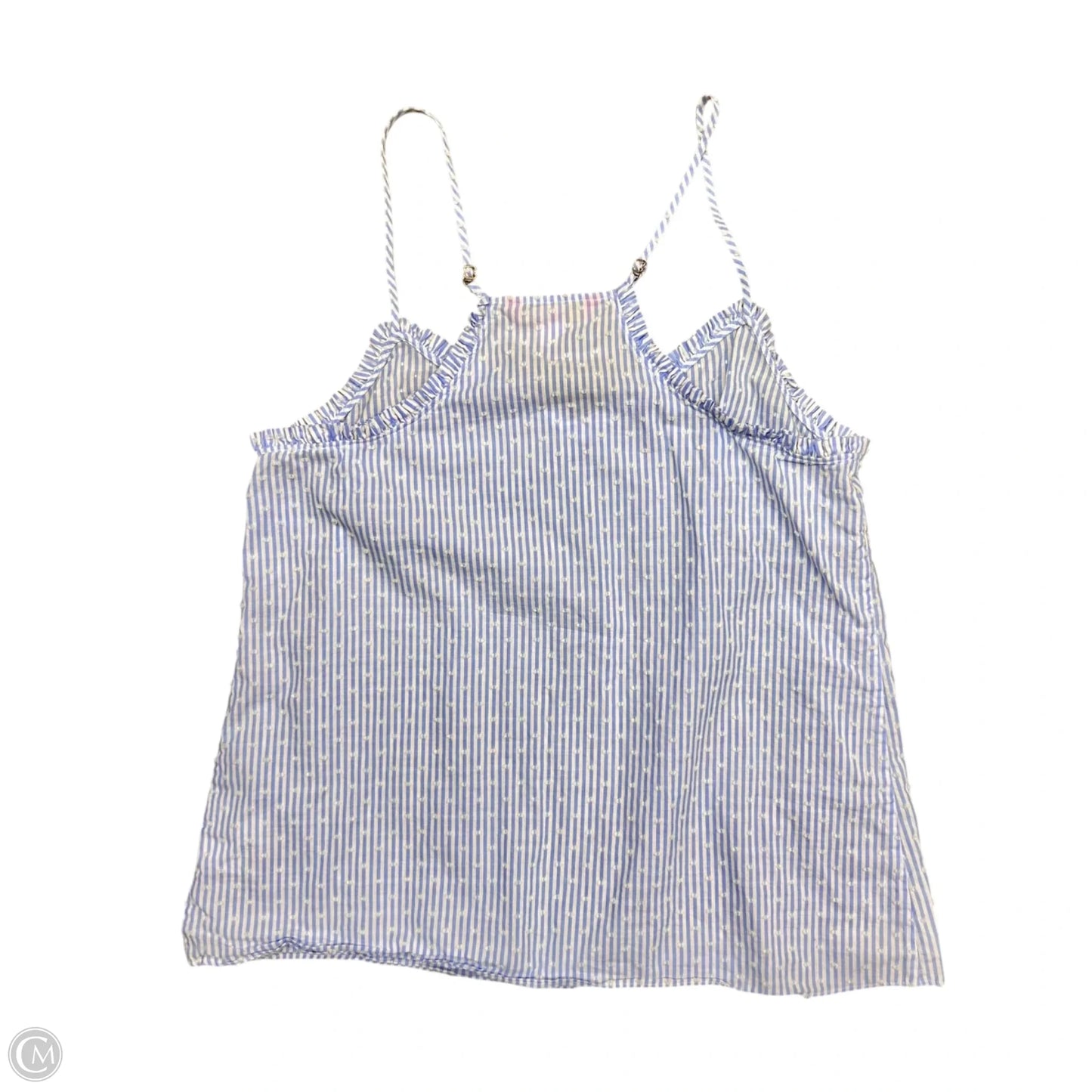 Top Sleeveless Designer By Lilly Pulitzer In Blue & White, Size: M