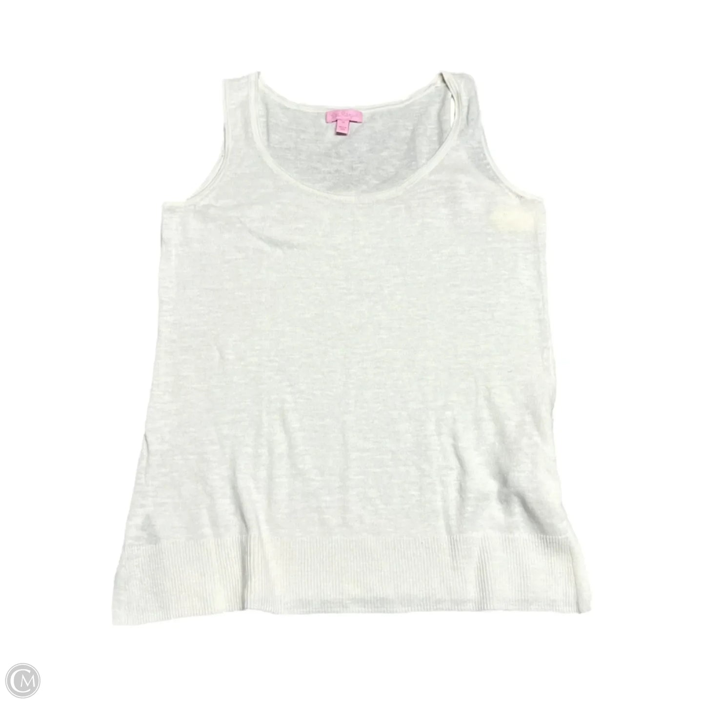 Top Sleeveless Designer By Lilly Pulitzer In Cream, Size: M
