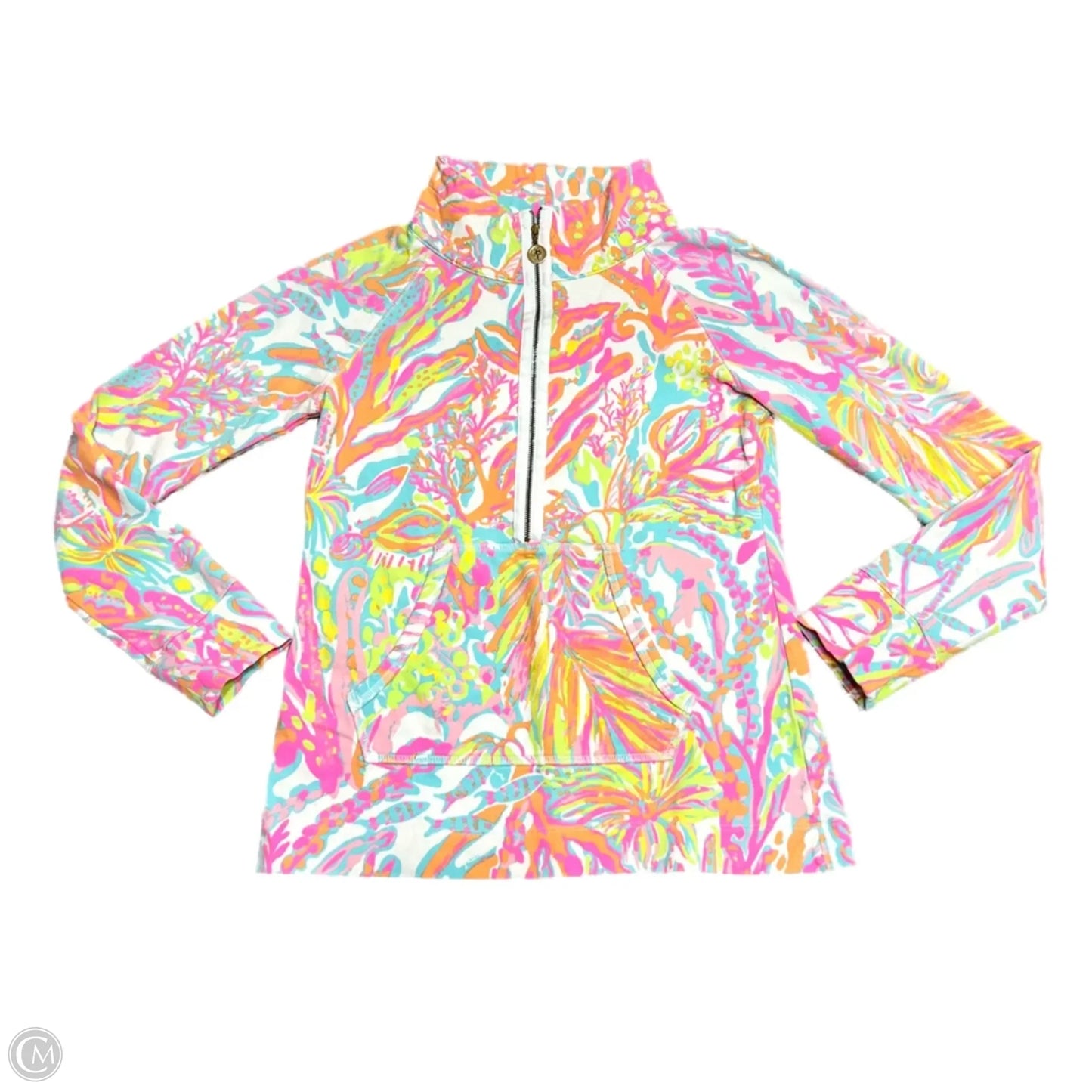 Jacket Designer By Lilly Pulitzer In Orange & Pink, Size: Xs