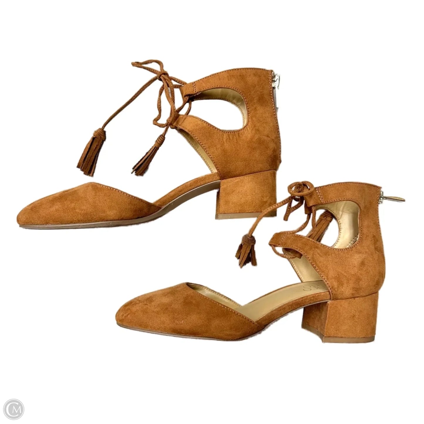 Shoes Heels Block By Franco Sarto In Brown, Size: 7