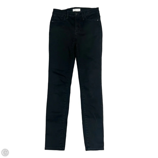 Jeans Skinny By Madewell In Black Denim, Size: 2