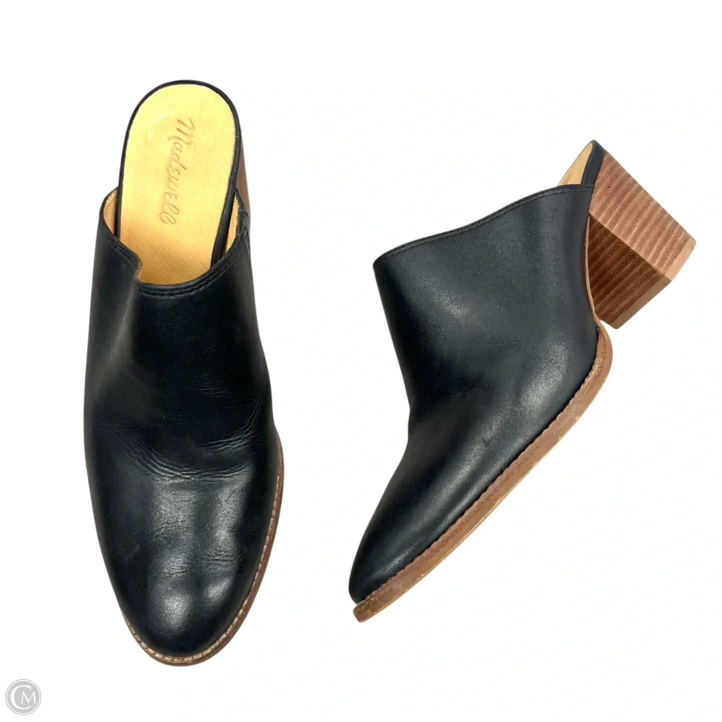 Shoes Heels Block By Madewell In Black & Brown, Size: 9