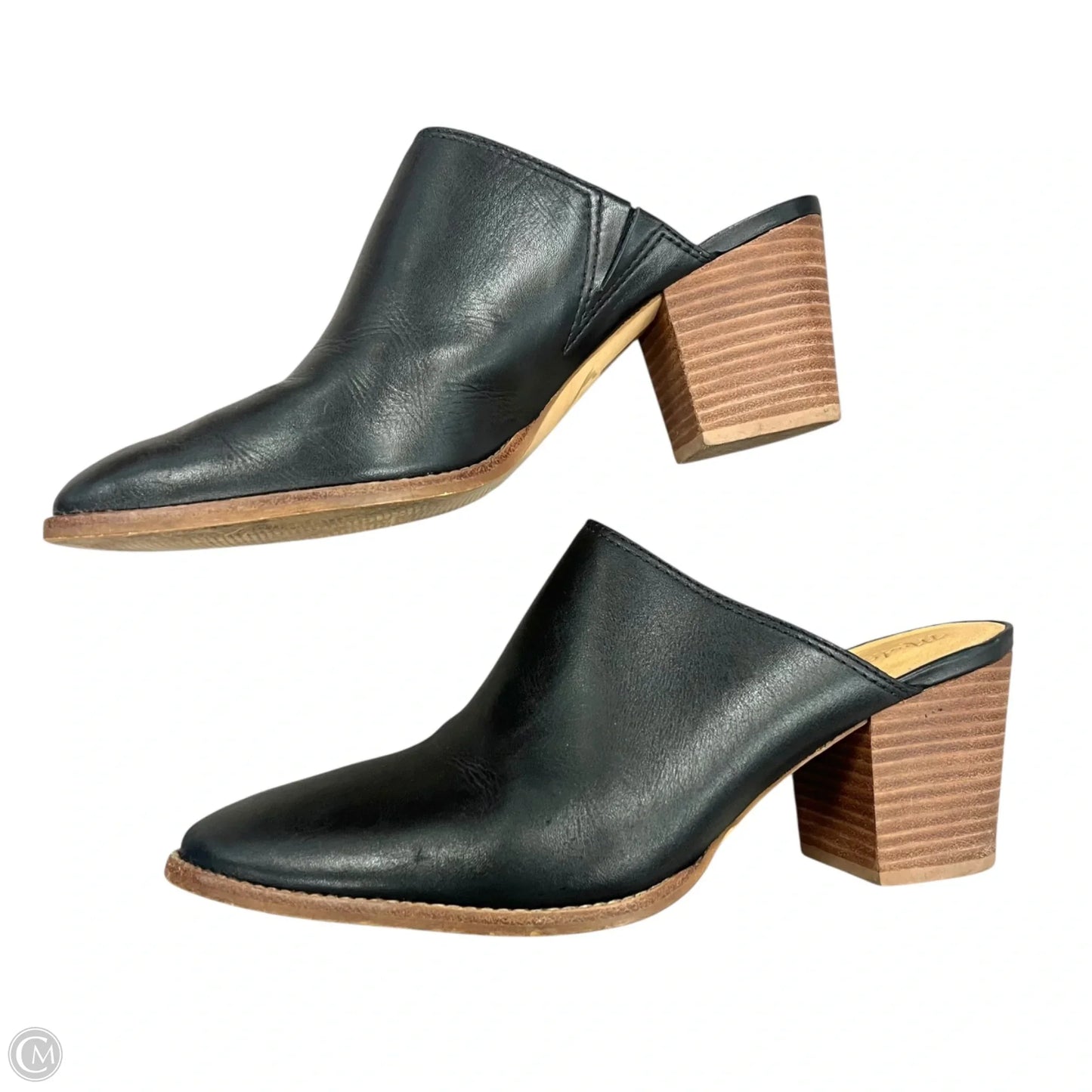 Shoes Heels Block By Madewell In Black & Brown, Size: 9