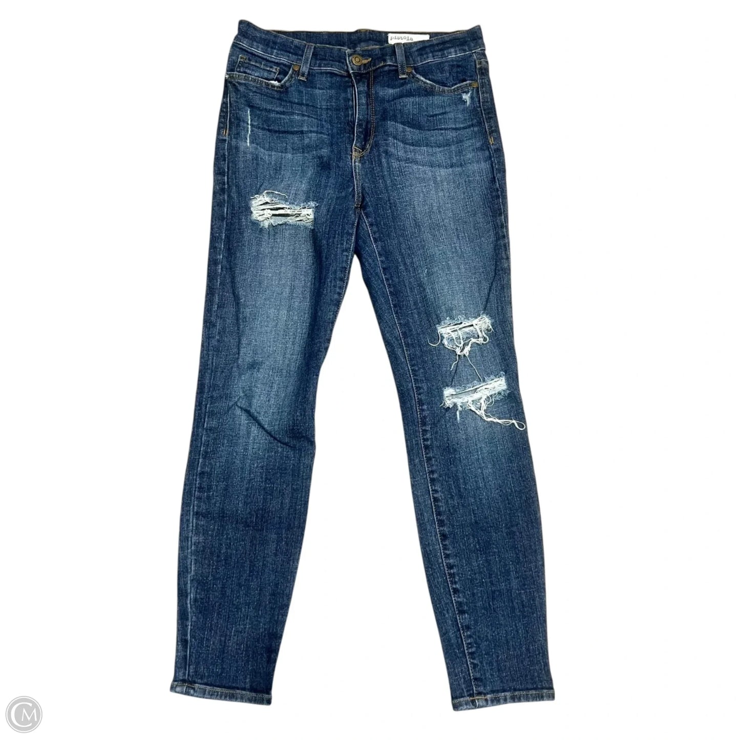 Jeans Skinny By Pistola In Blue Denim, Size: 8