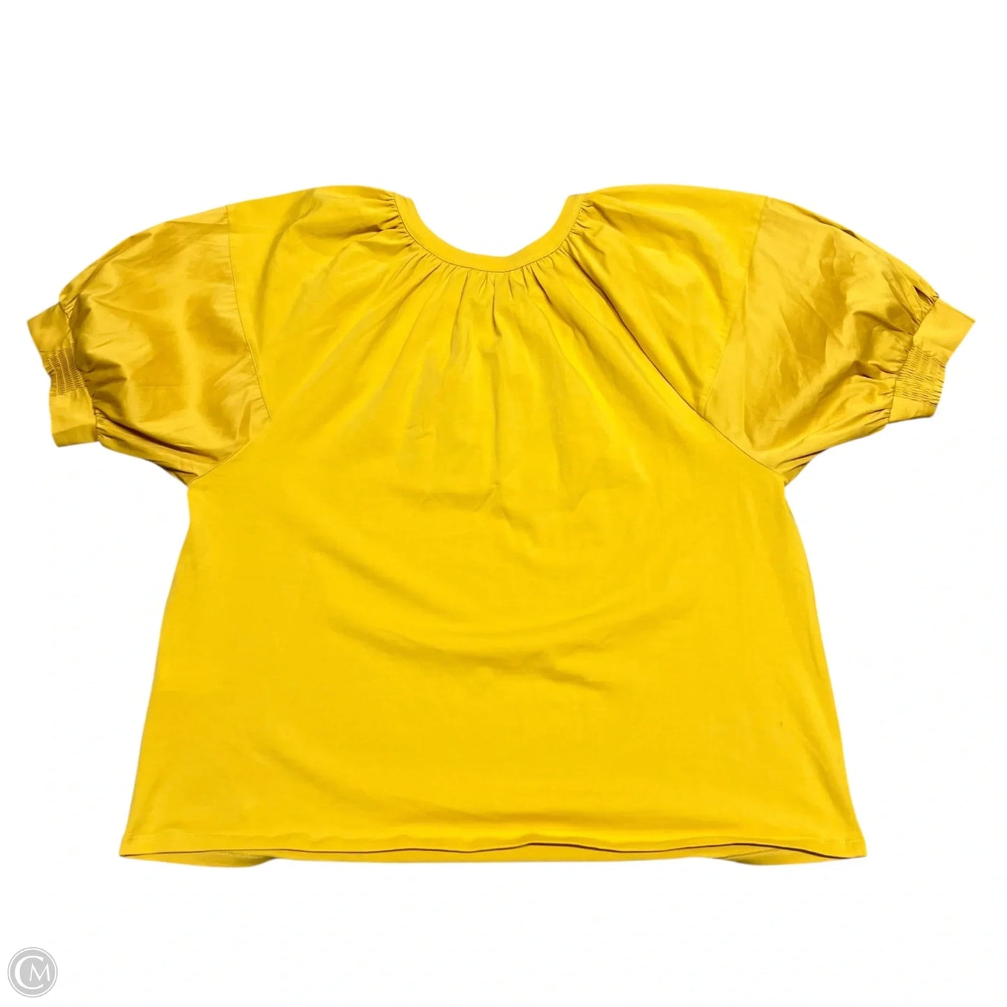 Top Short Sleeve By Chicos In Yellow, Size: Xl