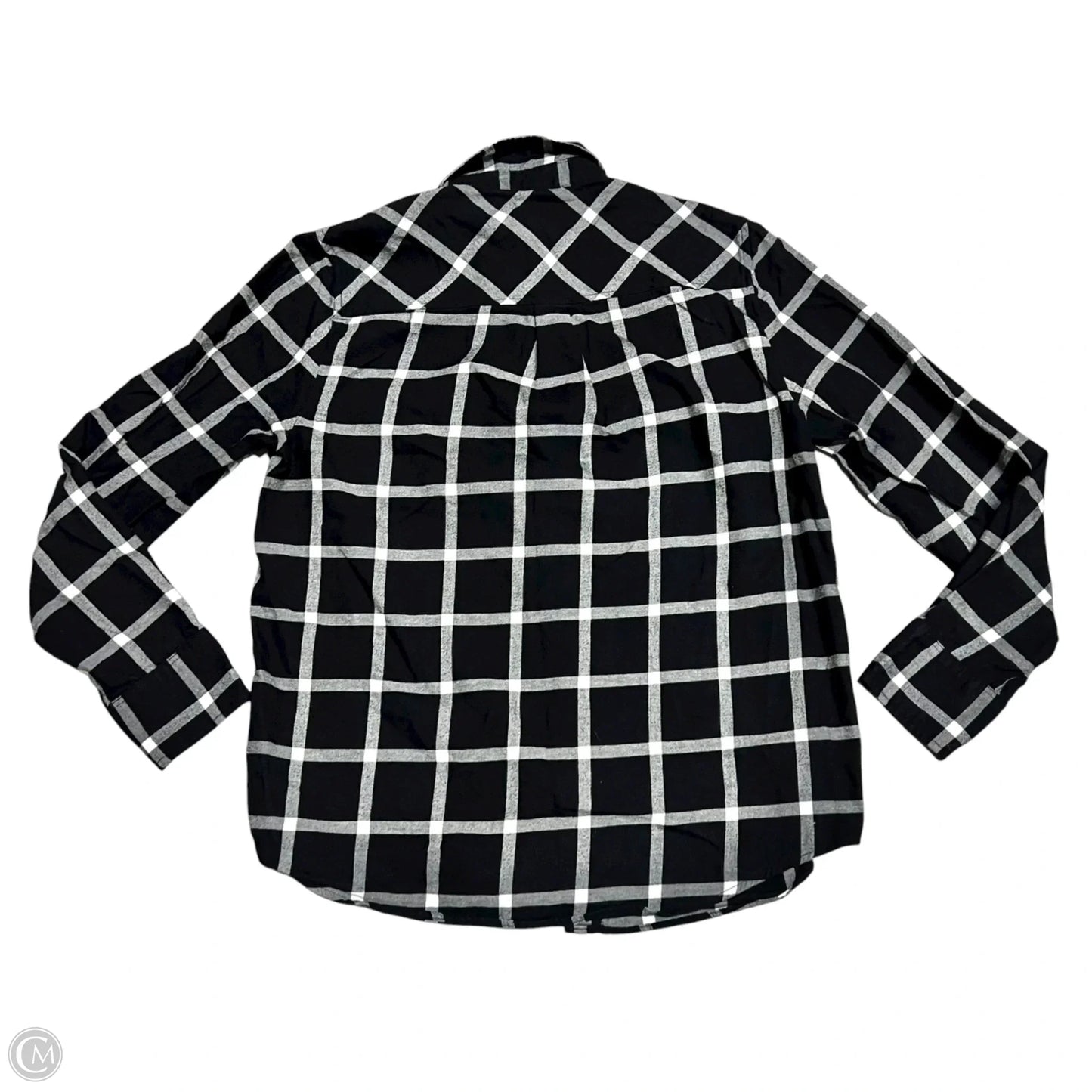 Top Long Sleeve By J. Crew In Black & White, Size: M