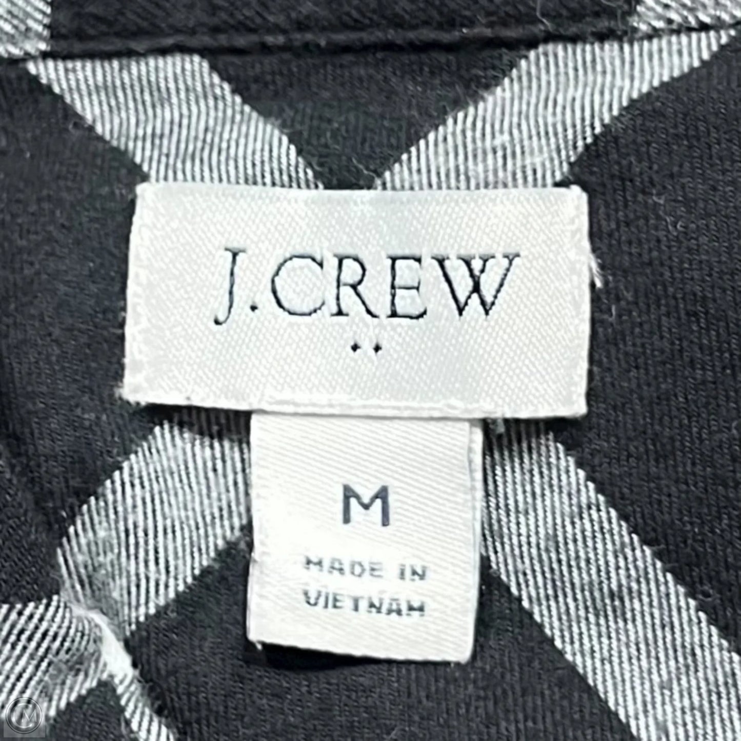 Top Long Sleeve By J. Crew In Black & White, Size: M