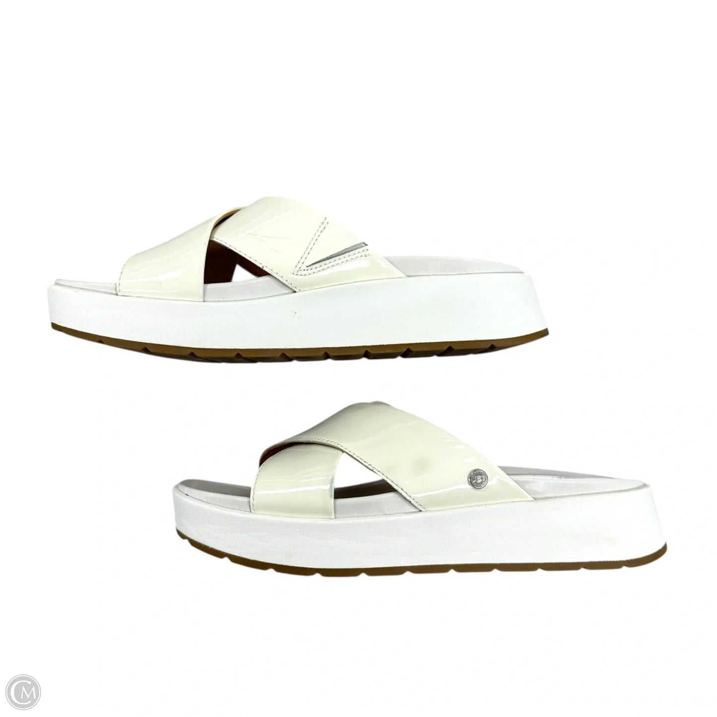 Sandals Designer By Ugg In White, Size: 5.5