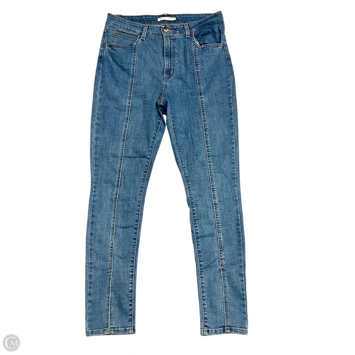 Jeans Skinny By Levis In Blue Denim, Size: 14