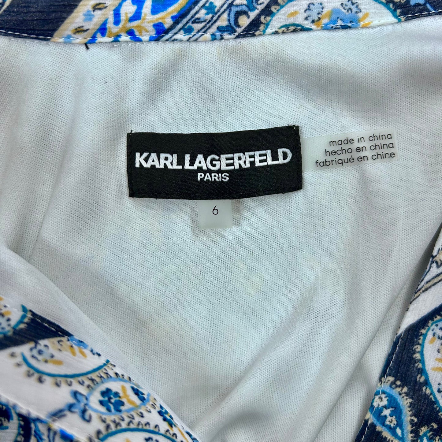 Dress Casual Midi By Karl Lagerfeld  Size: S
