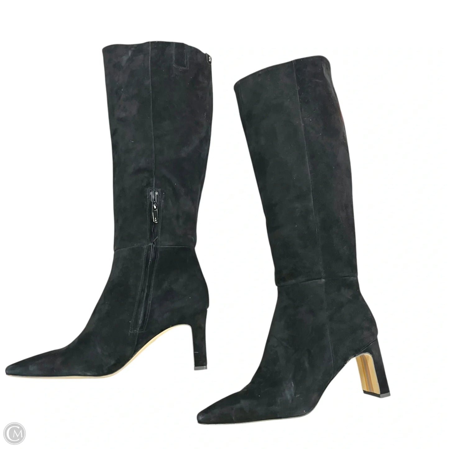 Boots Knee Heels By Sam Edelman In Black, Size: 9