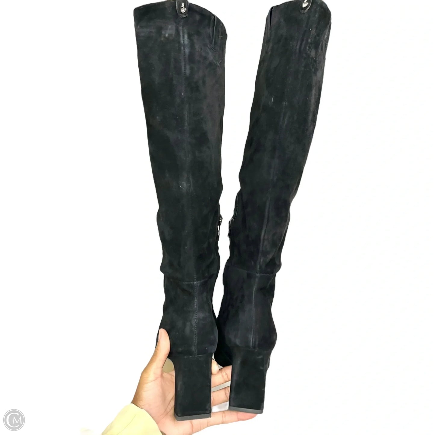 Boots Knee Heels By Sam Edelman In Black, Size: 9