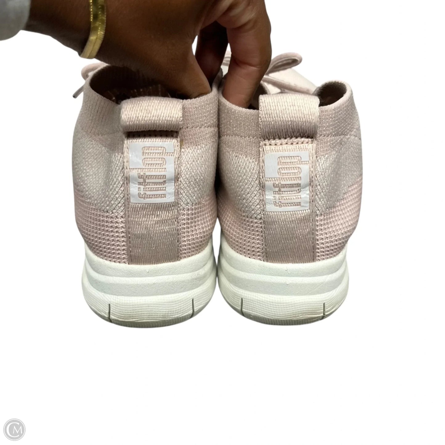 Shoes Athletic By Fitflop In Pink & White, Size: 10