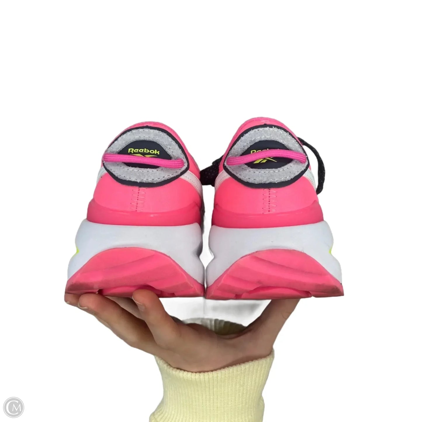 Shoes Sneakers By Reebok In Grey & Pink, Size: 7