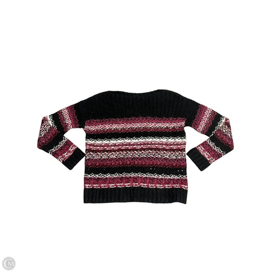 Sweater By Lucky Brand In Black & Pink, Size: S