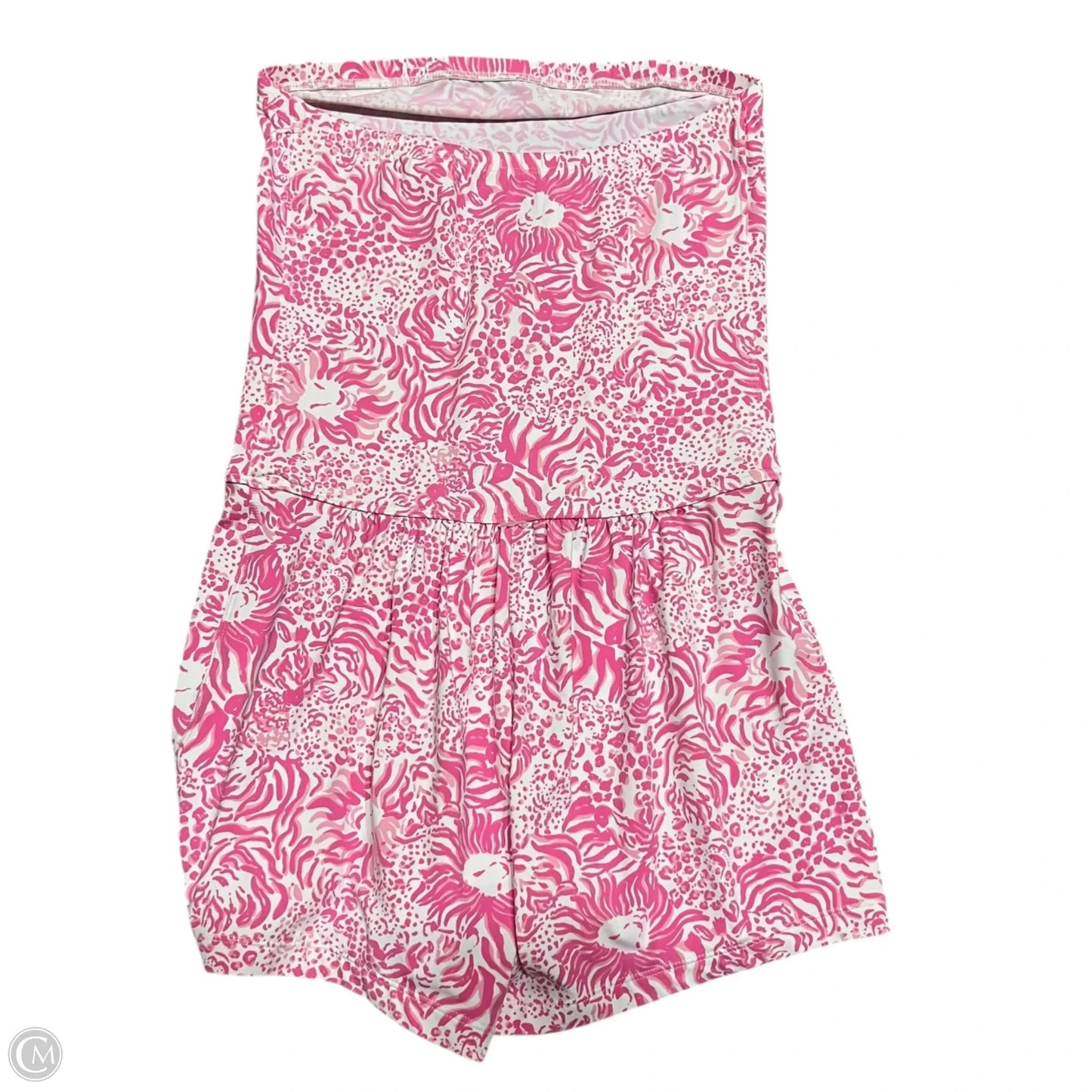 Romper Designer By Lilly Pulitzer In Pink & White, Size: Xs