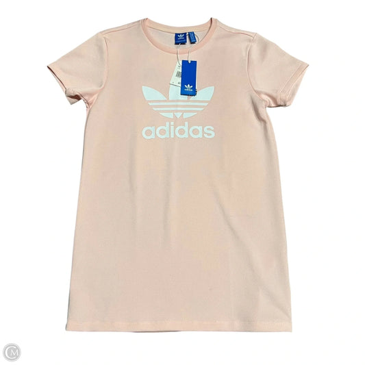 Dress Casual Midi By Adidas In Pink & White, Size: S