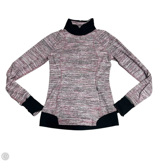 Athletic Jacket By Lululemon In Black & Purple, Size: 6