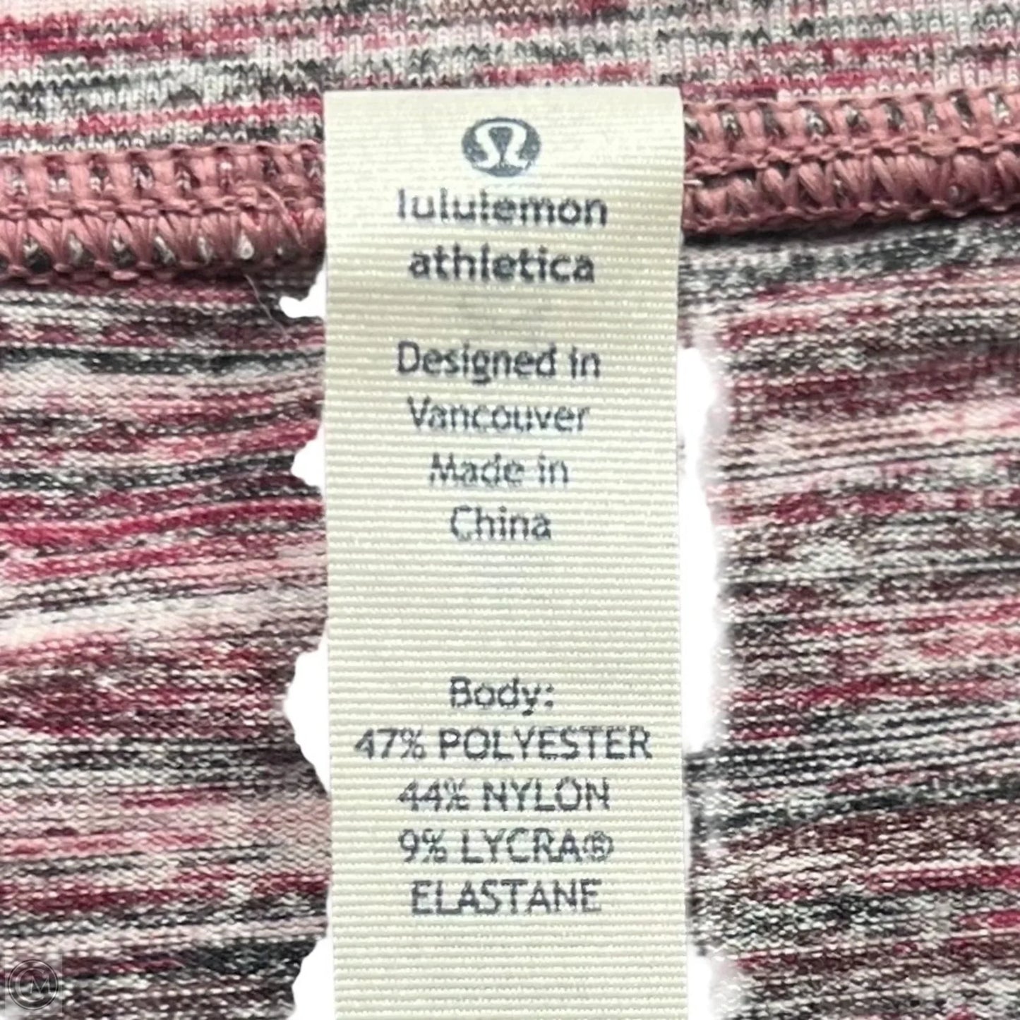 Athletic Jacket By Lululemon In Black & Purple, Size: 6