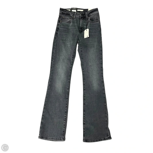 Jeans Boot Cut By Levis In Black Denim, Size: 2