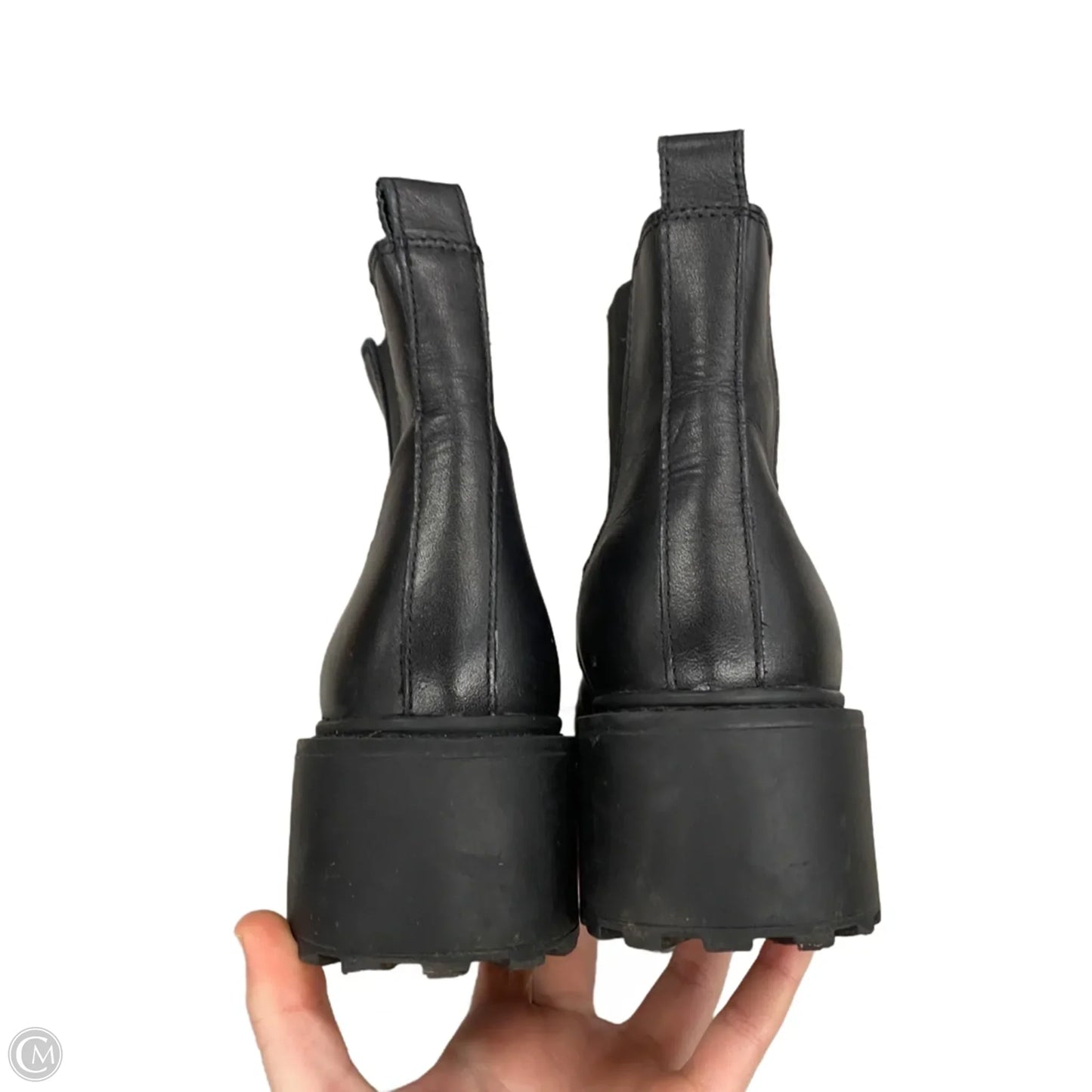 Boots Ankle Heels By Steve Madden In Black, Size: 8