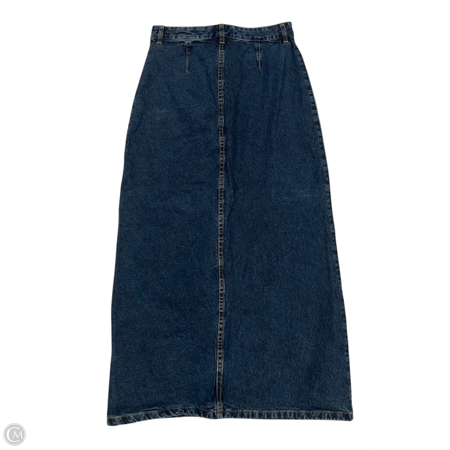 Skirt Maxi By Moda Intl In Blue Denim, Size: 2