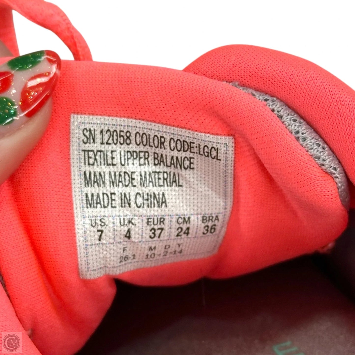 Shoes Athletic By Skechers In Grey & Pink, Size: 7