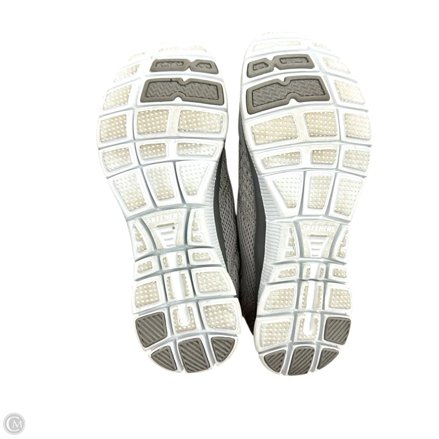 Shoes Athletic By Skechers In Grey & Pink, Size: 7