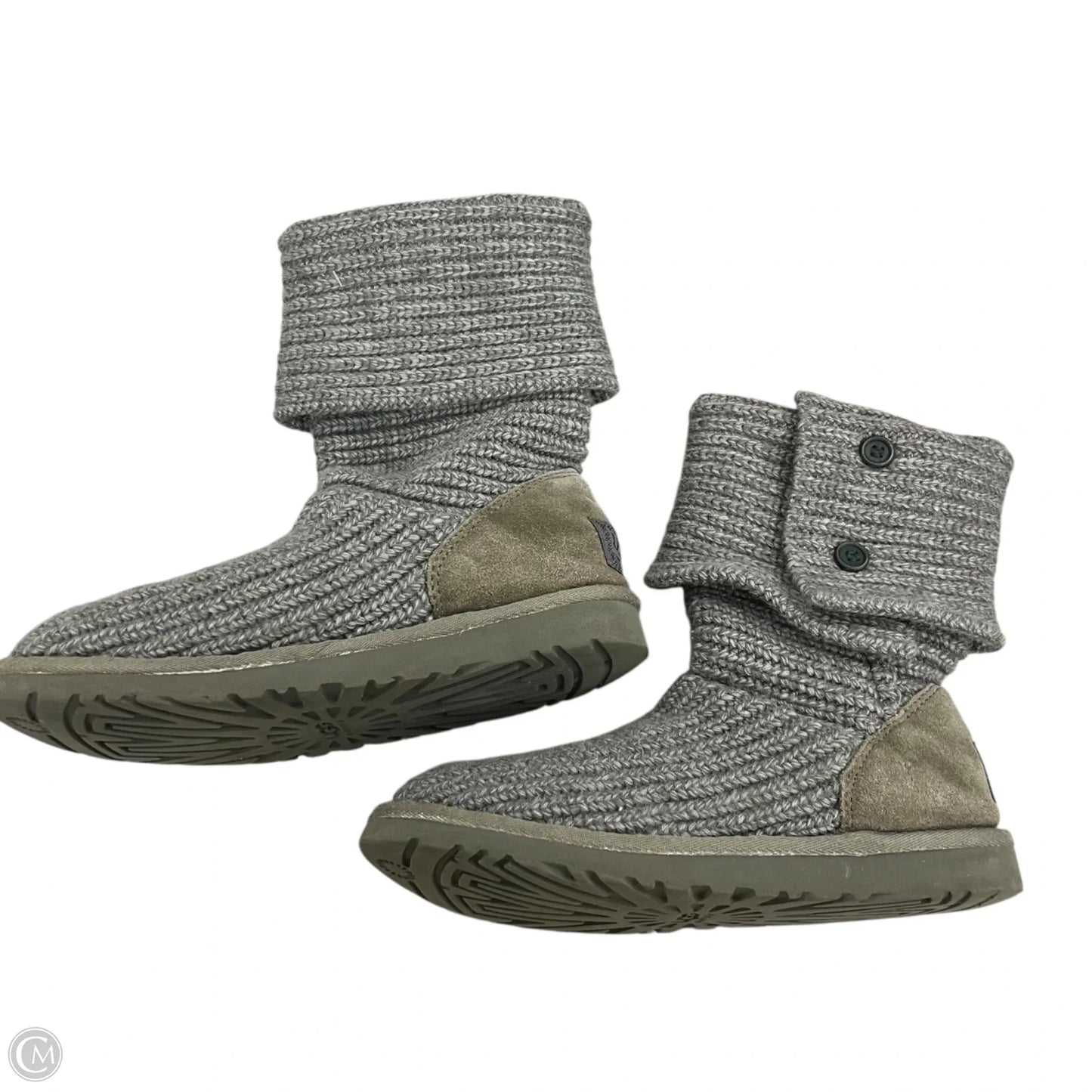 Boots Designer By Ugg In Grey, Size: 6