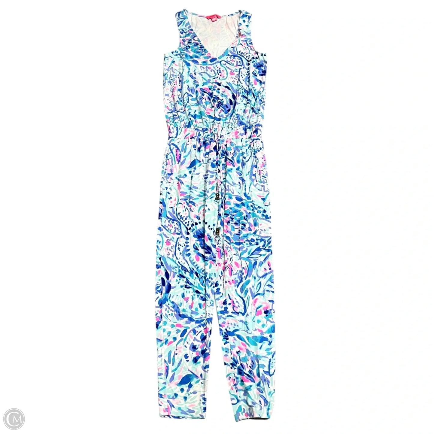 Jumpsuit Designer By Lilly Pulitzer In Blue & Pink, Size: Xs
