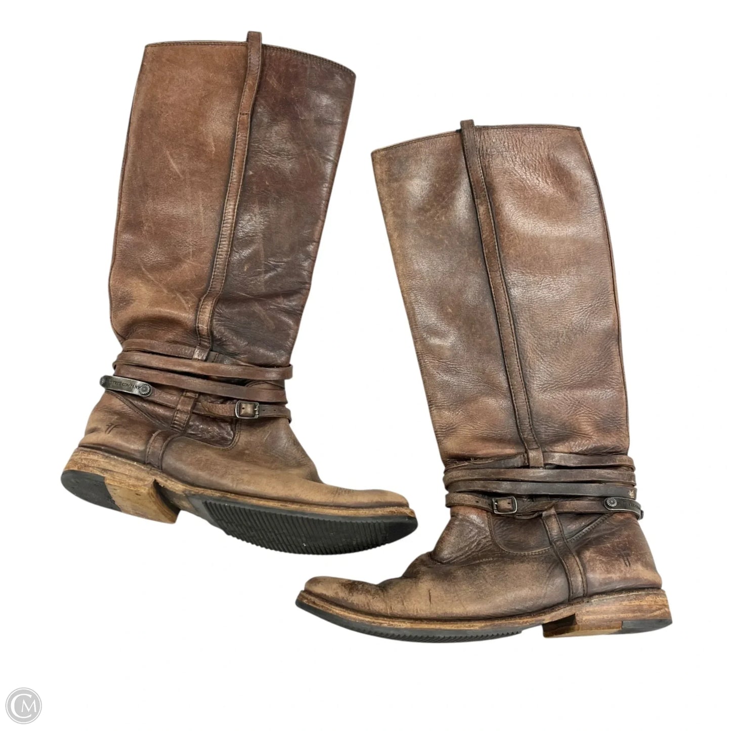 Boots Designer By Frye In Brown, Size: 6