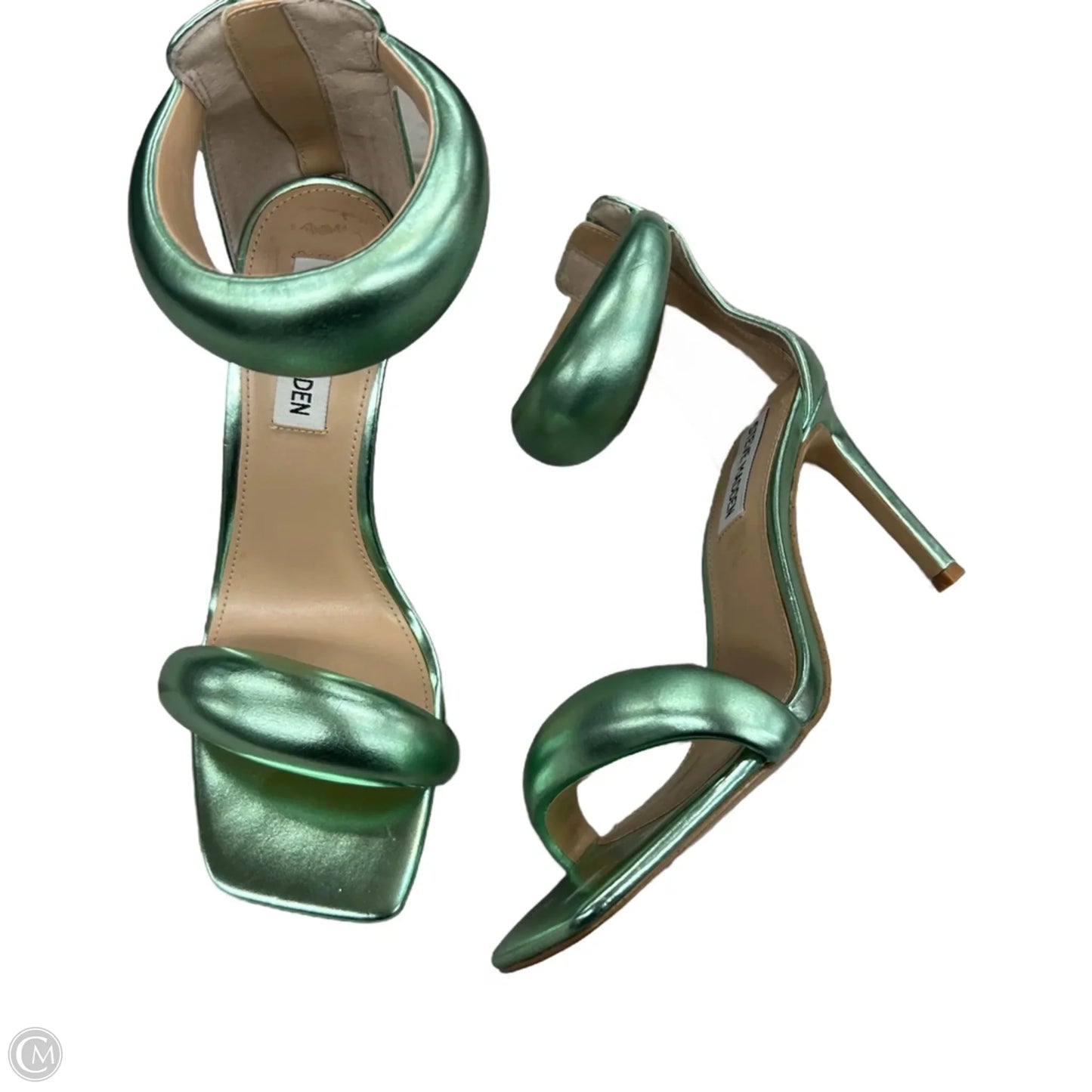 Sandals Heels Stiletto By Steve Madden In Green, Size: 6