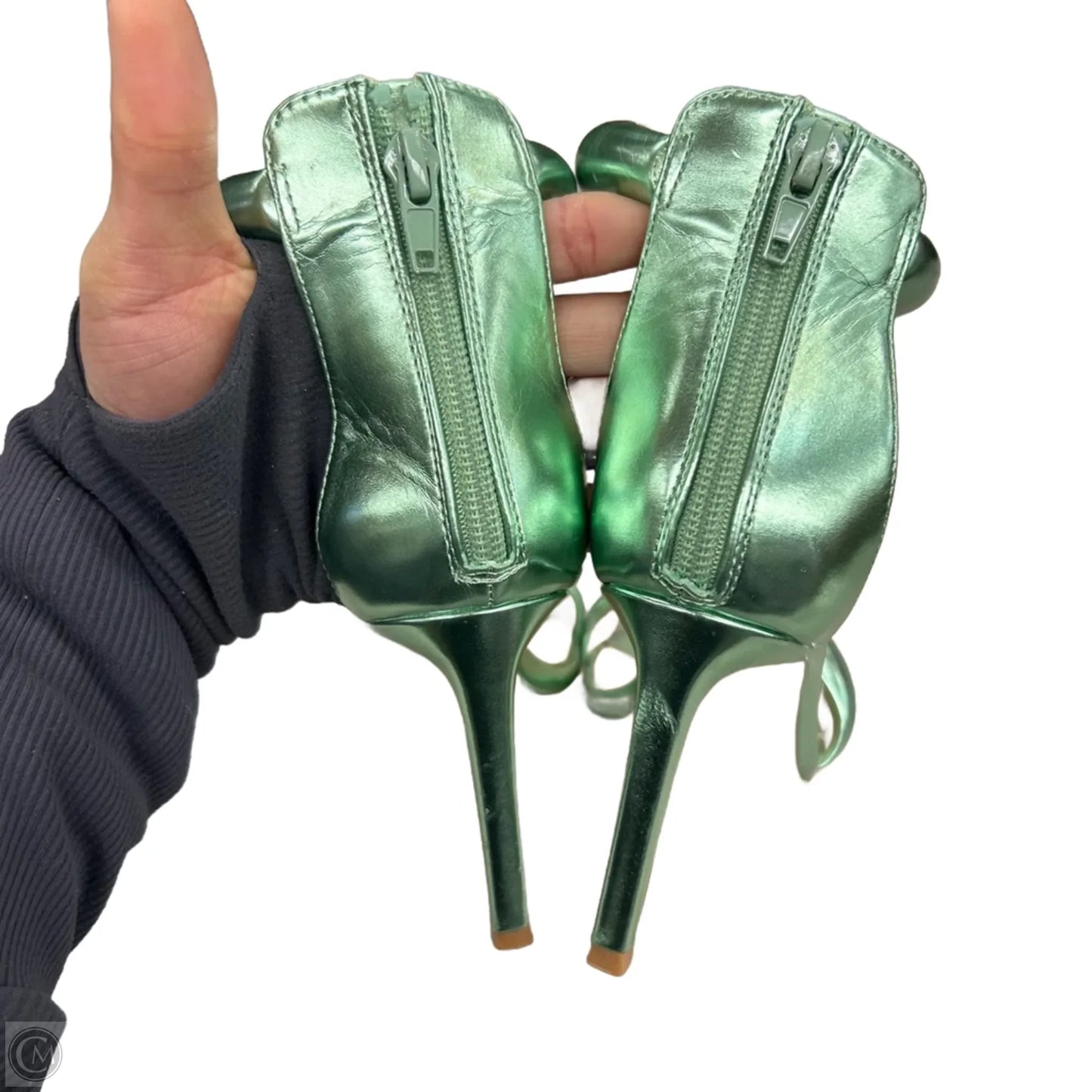 Sandals Heels Stiletto By Steve Madden In Green, Size: 6