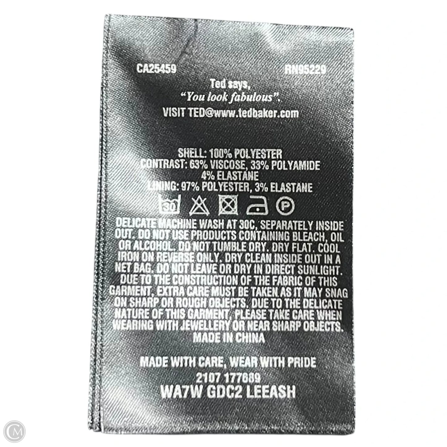 Dress Party Midi By Ted Baker In Black, Size: 6