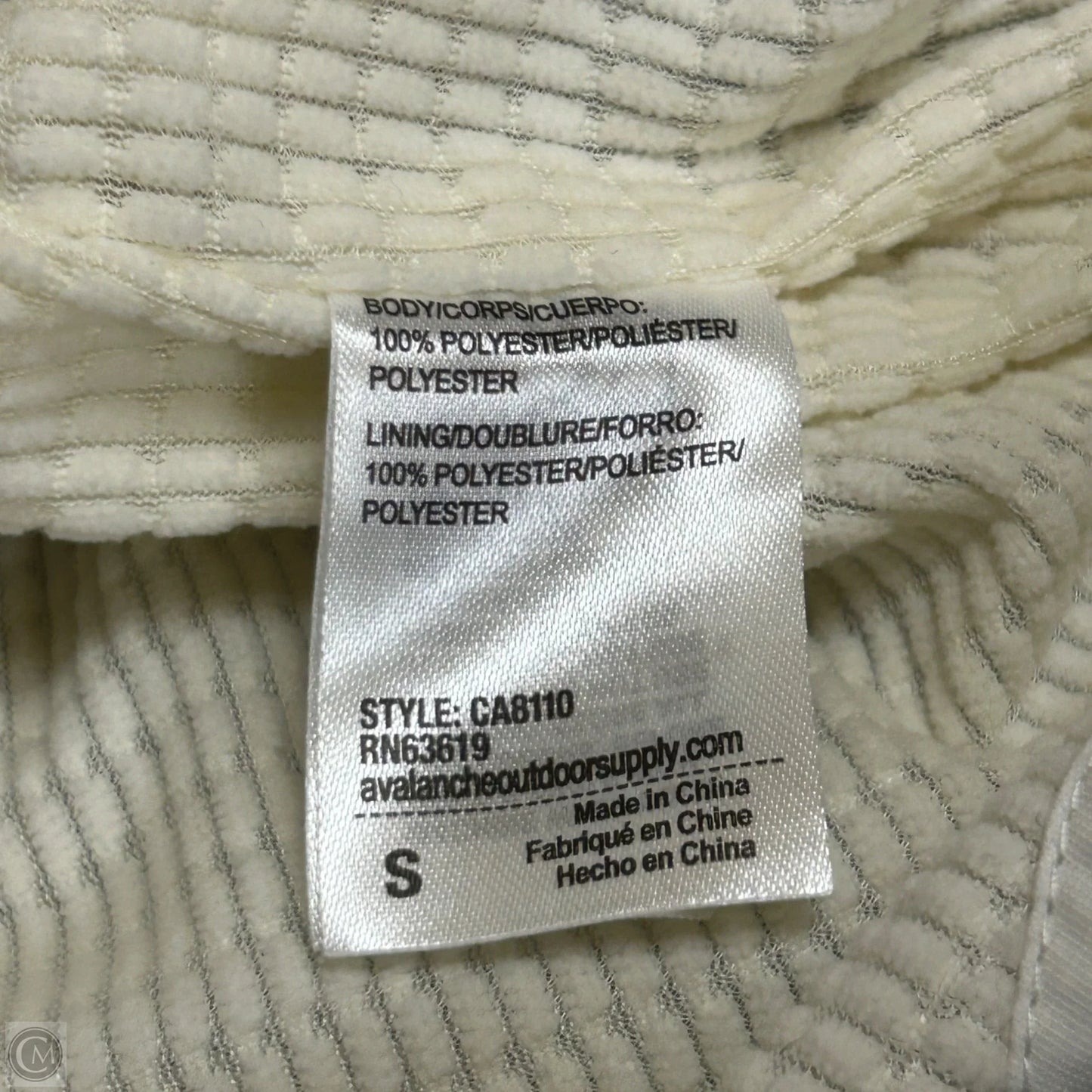 Coat Raincoat By Avalanche In White, Size: S