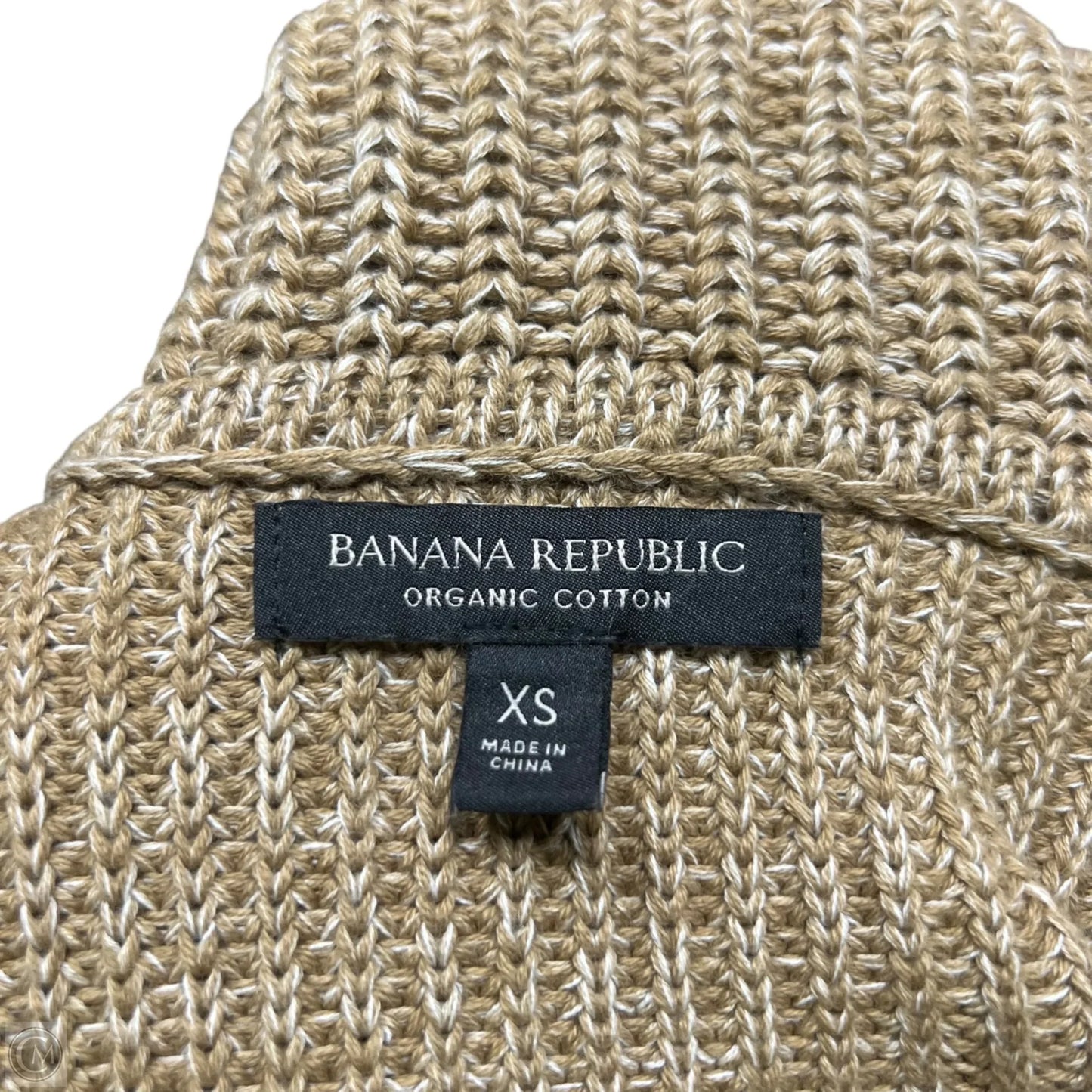 Sweater Cardigan By Banana Republic In Tan, Size: Xs