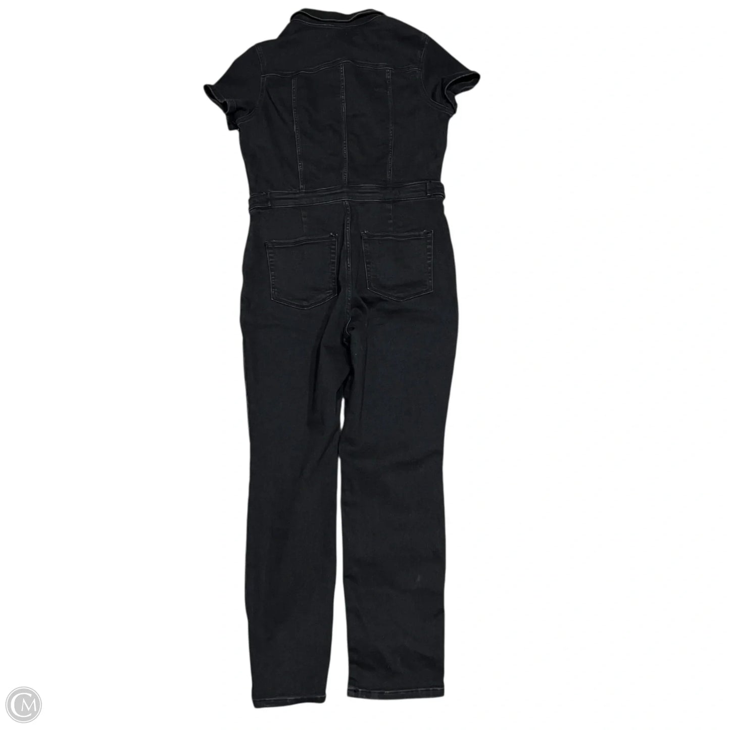 Jumpsuit By Good American In Black Denim, Size: L